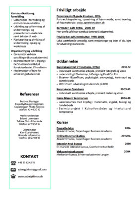 Solveig Thimm CV side 2